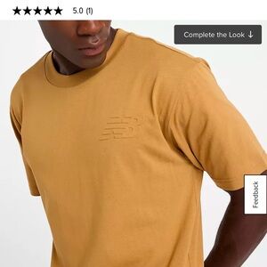 NWT New Balance Embossed Logo T-Shirt. Size Large.